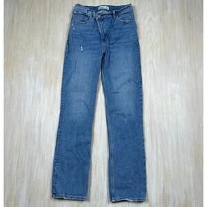 Abercrombie & Fitch The ’90s Straight Ultra High Rise Casual Blue Denim Jeans 26